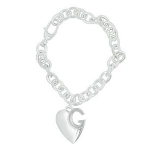 Gucci Heart Charm Bracelet Sterling silver